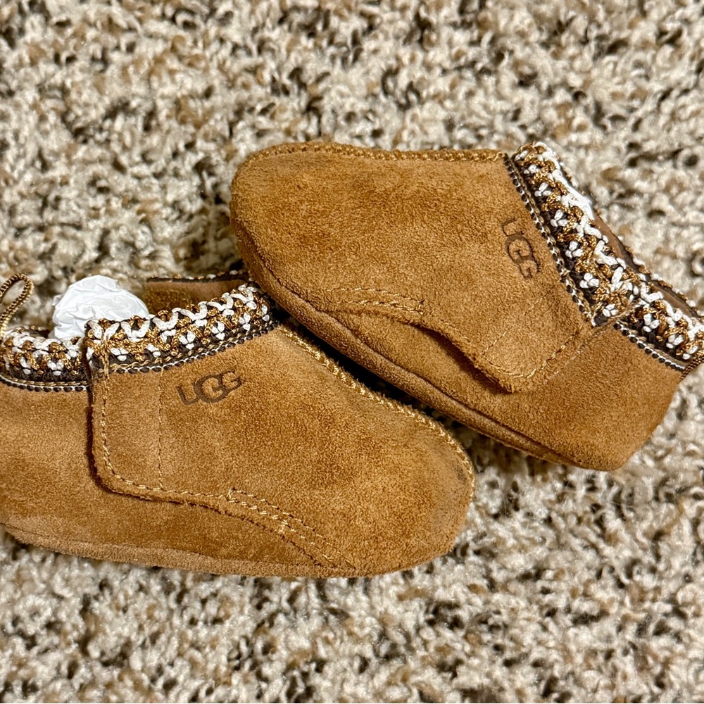 UGG Baby Tasman Slipper Moccasins in Chestnut